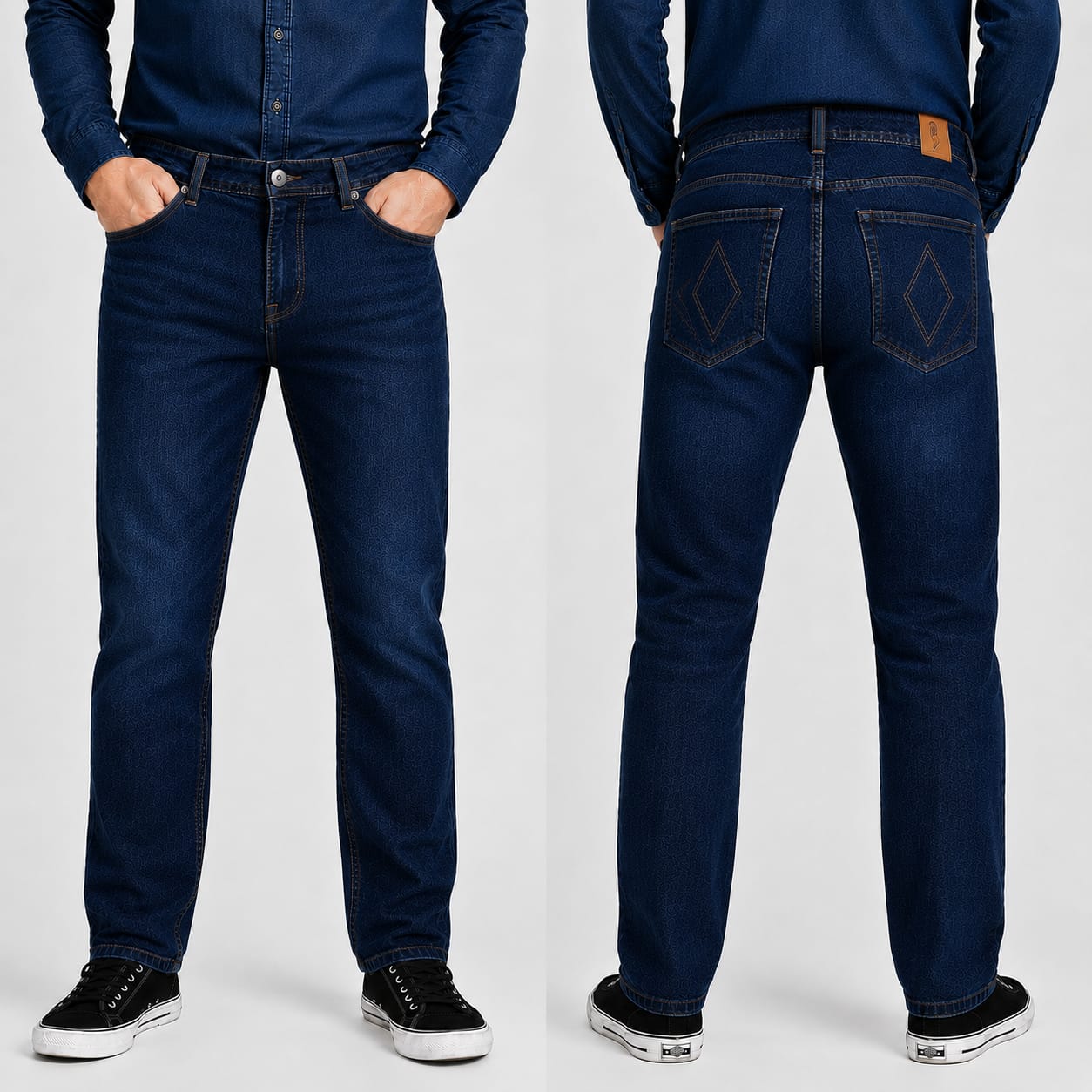 Classic Slim Fit cross pocketed Jeans