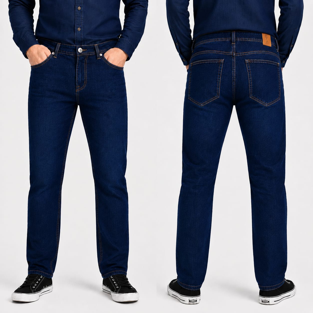 Classic Slim Fit cross pocketed Jeans