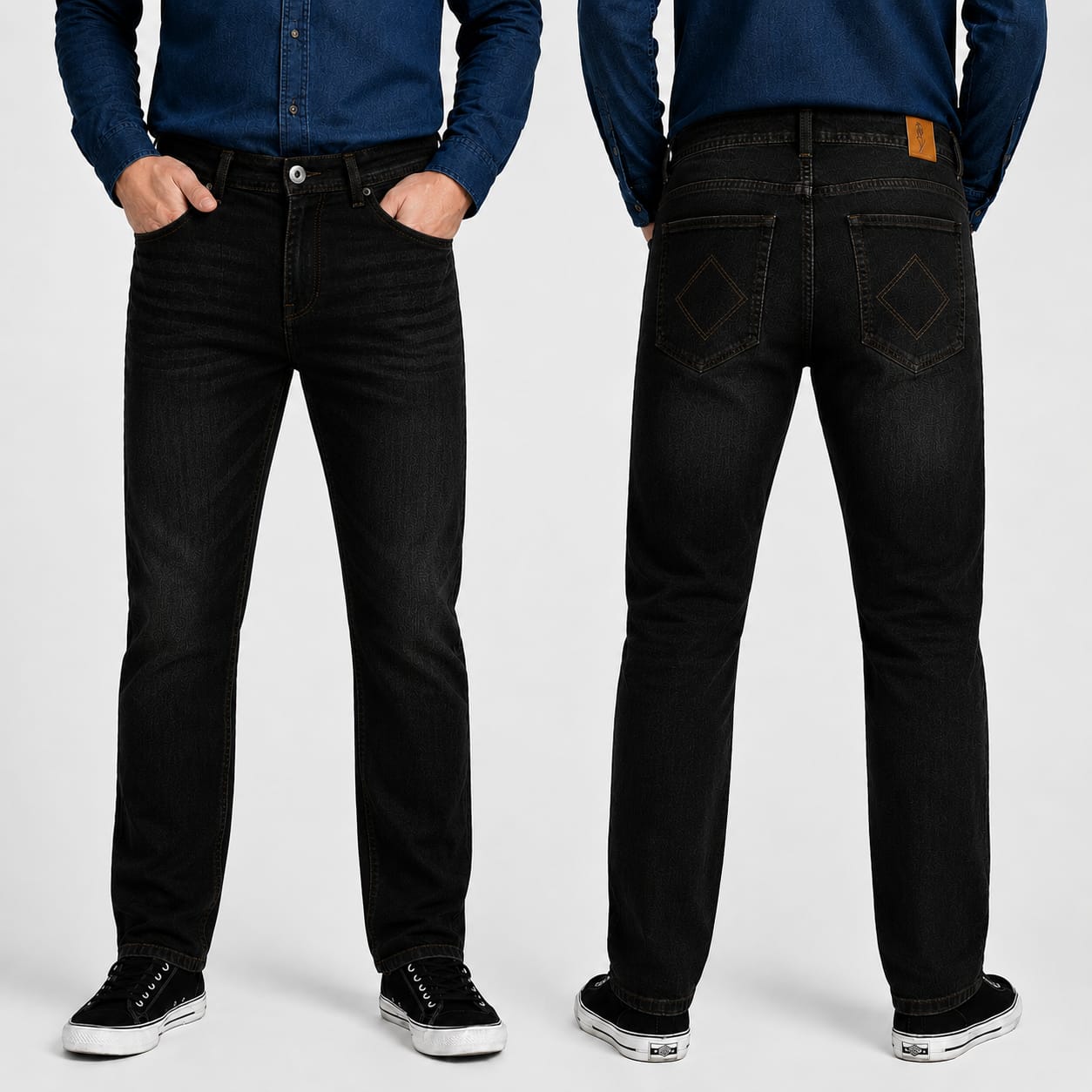 Classic Slim Fit cross pocketed Jeans
