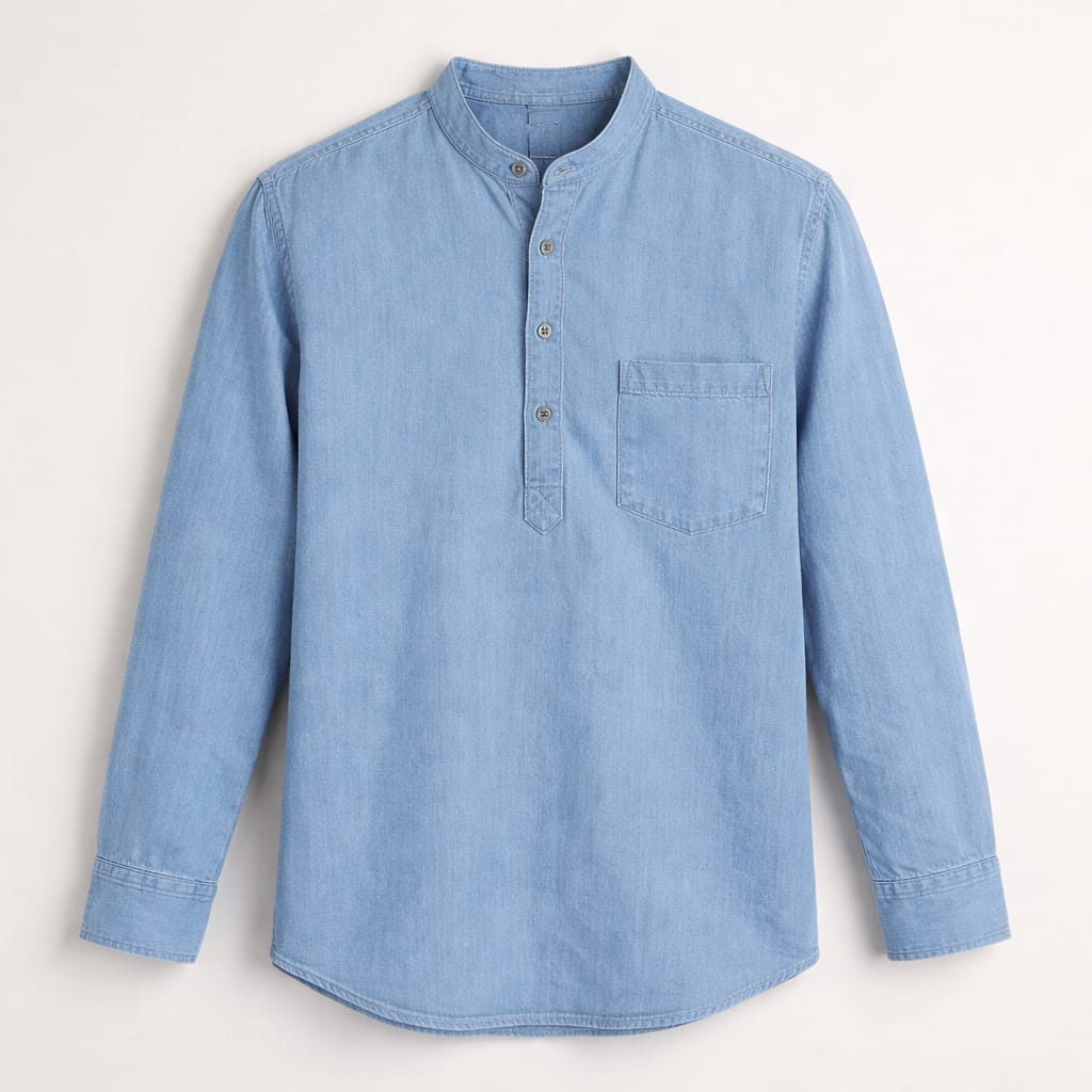 Denim short Kurta for Men