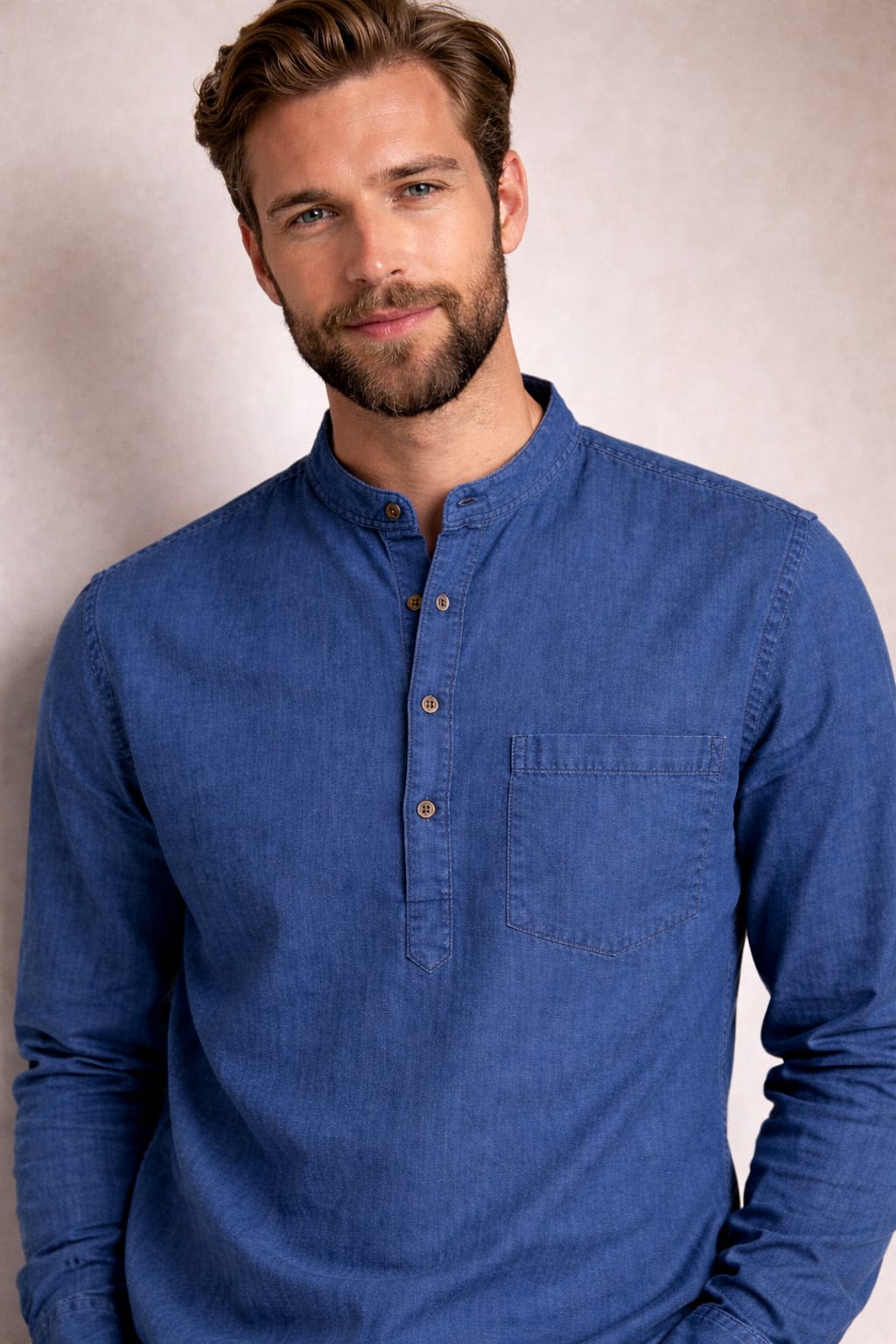 Denim short Kurta for Men